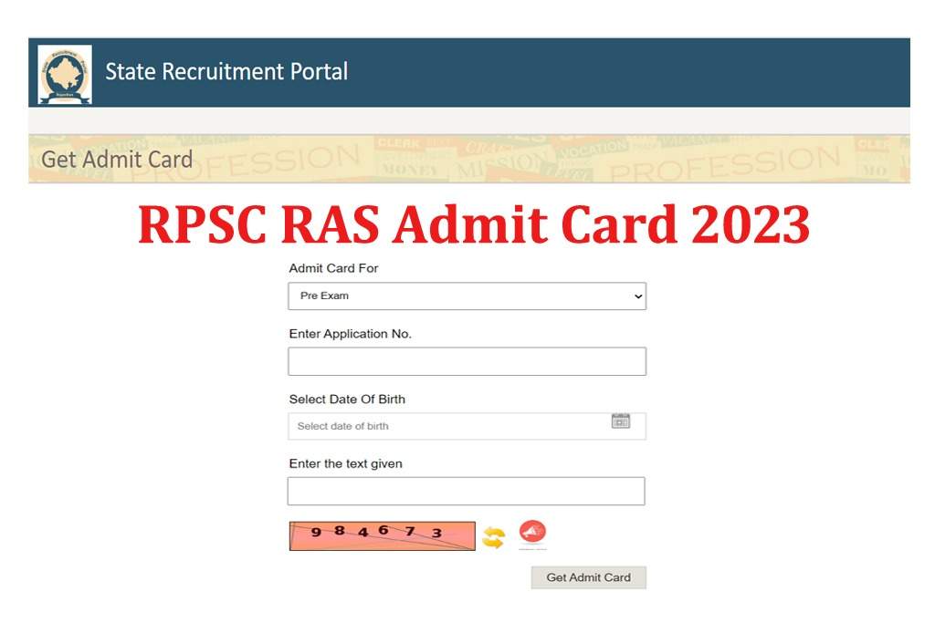 RPSC RAS Recruitment 2023 Admit Card And Exam City Notice Release