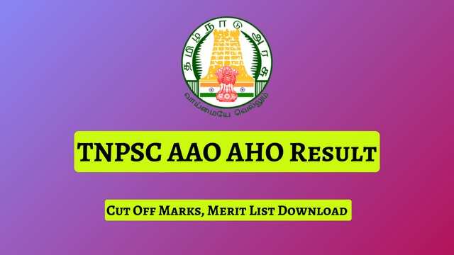 TNPSC Releases AAO AHO 2023 CBT Result Find Out Your Score