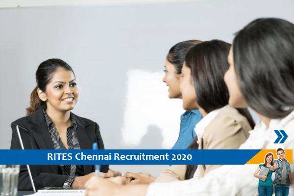Recruitment to the post of Junior Manager at RITES Chennai