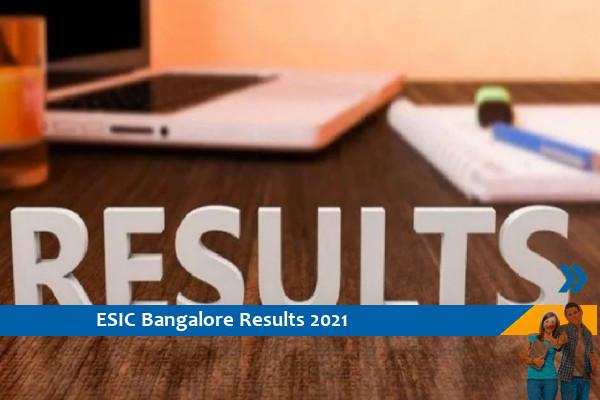 ESIC Bangalore Results 2021- Click here for Professor Exam 2021 Results