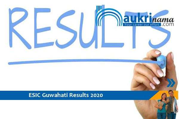 ESIC Guwahati  2020 Result  for   Senior Resident    Exam 2020  , Click here for the result