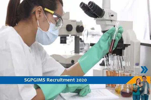 Recruitment to the post of Research and Field Officer in SGPGIMS