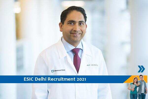 Recruitment of Senior Resident Posts in ESIC Delhi