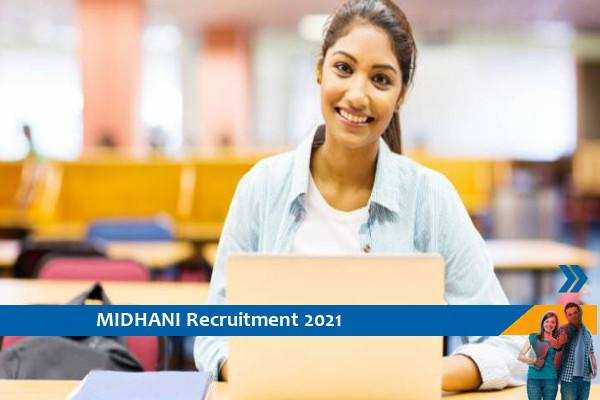 Recruitment to the post of Assistant in MIDHANI