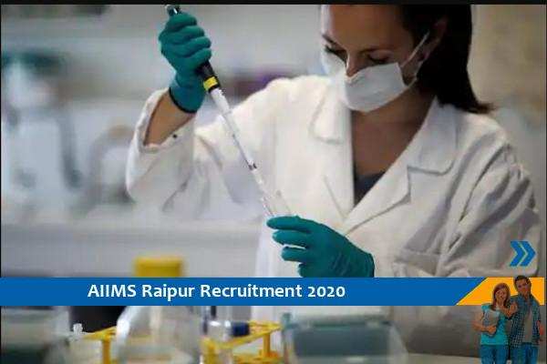 Recruitment to the post of Research Scientist in AIIMS Raipur