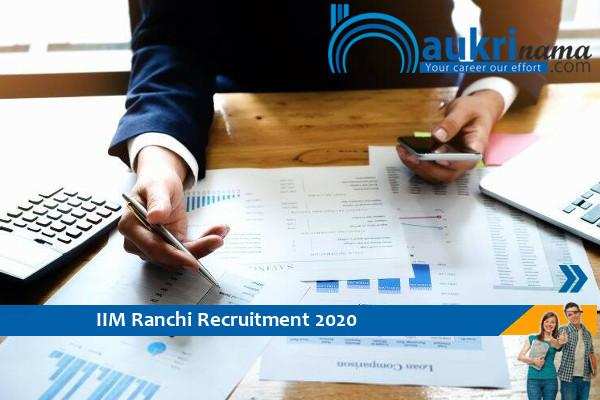 IIM Ranchi   Recruitment for the post of  Consultant   , Apply Now