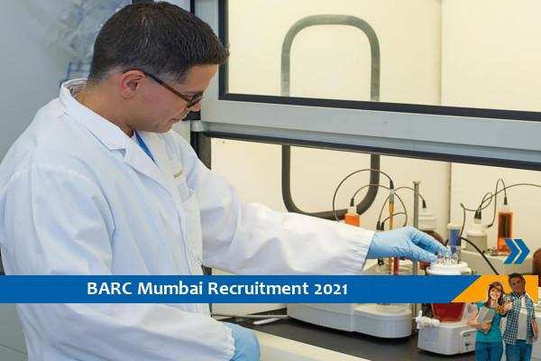 Recruitment for the post of Research Associate in BARC Mumbai