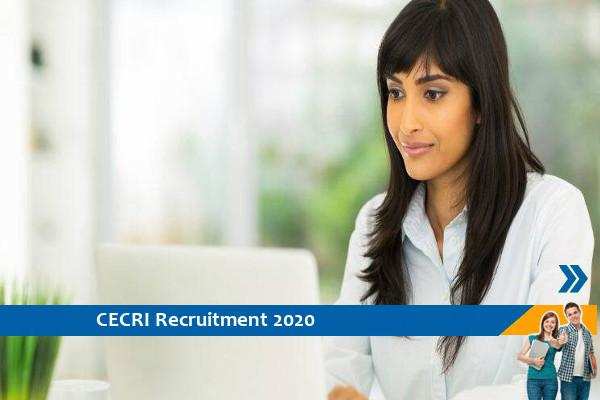 CECRI Chennai Recruitment for Senior Project Associate