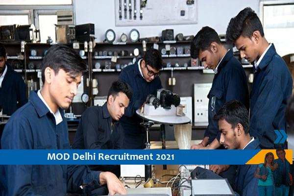Recruitment to the post of Graduate and Technician Trainee in MOD Delhi