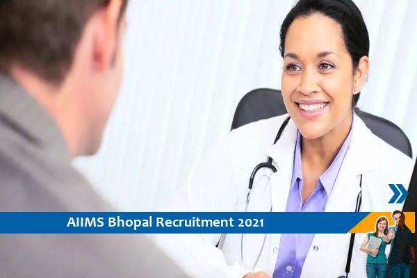 AIIMS Bhopal Recruitment for the post of Consultant