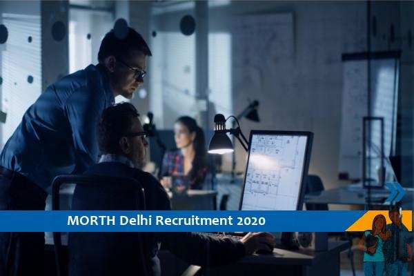 Govt of Delhi MORTH Recruitment for Technical Consultant Vacancies