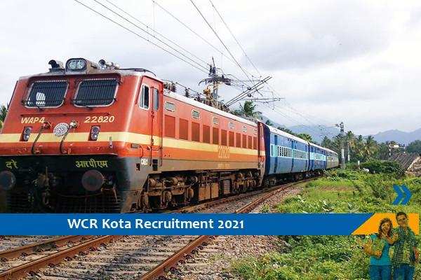 WCR Kota Recruitment to the post of Trainee