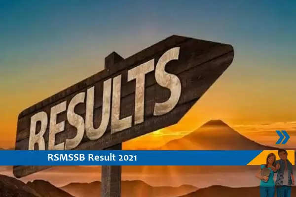 RSMSSB Results 2021 – Junior Engineer Exam 2021 Results Released, Click Here For Results