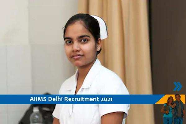 AIIMS Delhi Recruitment for Nurse Posts