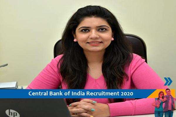 Recruitment for the post of consultant in Central Bank of India Dhule