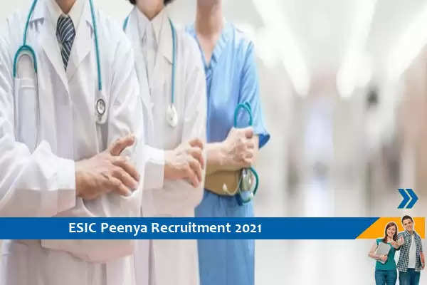 Recruitment for the post of Senior Resident in ESIC Peenya