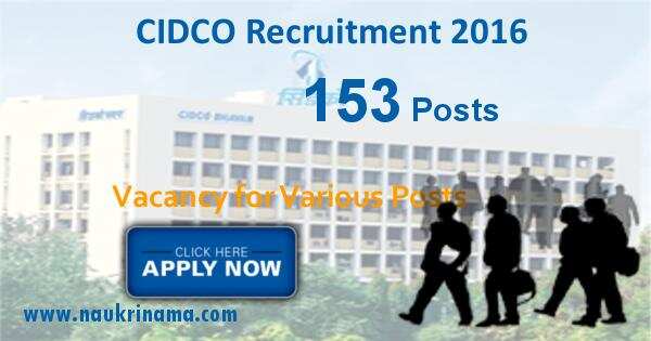 CIDCO Recruitment 2016 for Surveyor and other posts, cidco.maharashtra.gov.in