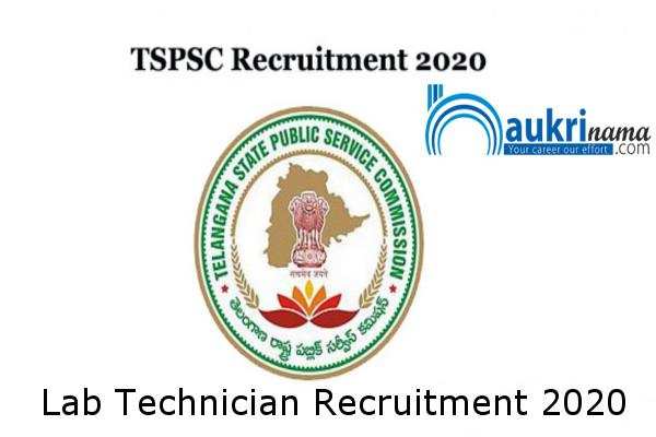 TSPSC  Recruitment for the post of  Lab Technician    , Click here to Apply