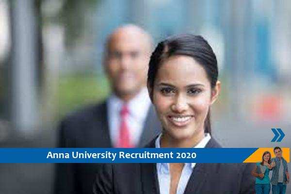 Recruitment to the post of professional assistant in Anna University