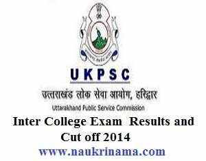 UKPSC Inter College Exam 2014- Results, Cut off Declared