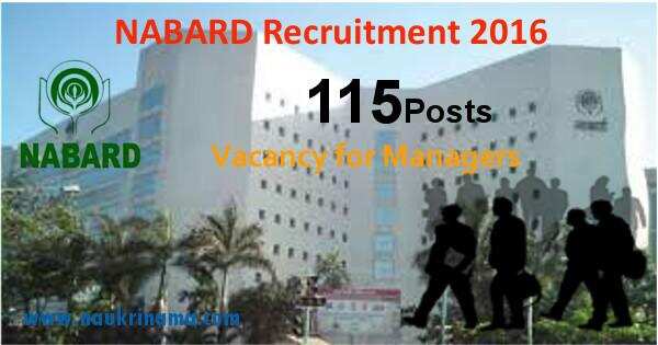 Job Alert: Managers Vacancies in NABARD-2016