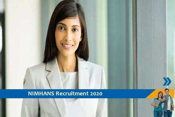 Recruitment for the post of Project Officer in NIMHANS, Salary will be Rs 90000 / –