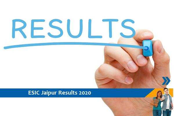 Click here for ESIC Jaipur Results 2020- Yoga Instructor