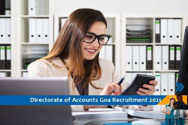 Recruitment for the post of Accountant in Directorate of Accounts, Goa
