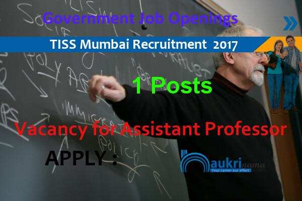 Assistant Professor Job at TISS Mumbai