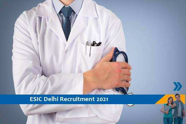 Recruitment of Junior Resident Posts in ESIC Delhi
