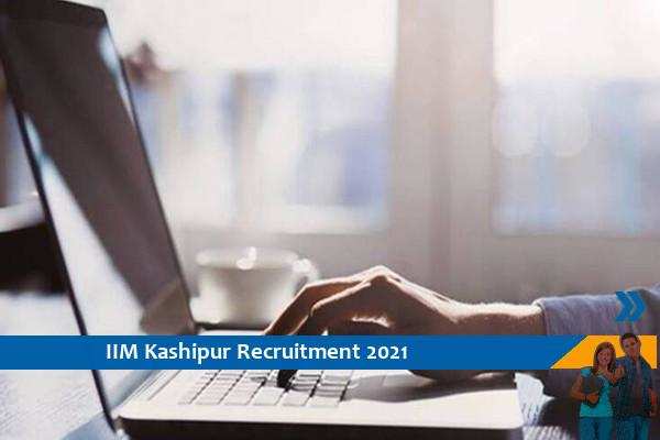 IIM Kashipur Recruitment for the post of Research Assistant