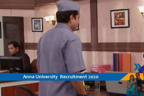 Recruitment to the post of Peon in Anna University