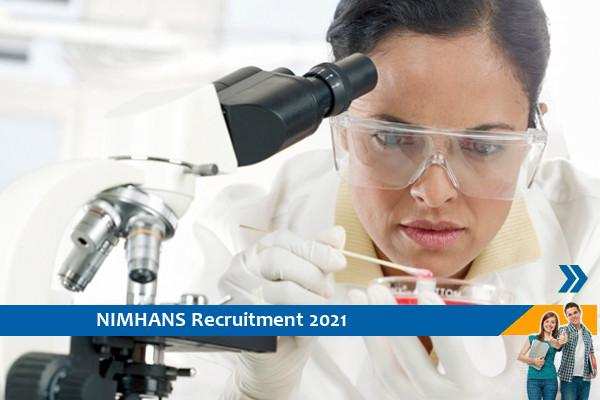 NIMHANS Recruitment for Research Assistant Posts