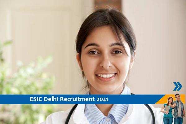 Recruitment of Junior Resident Posts in ESIC Delhi