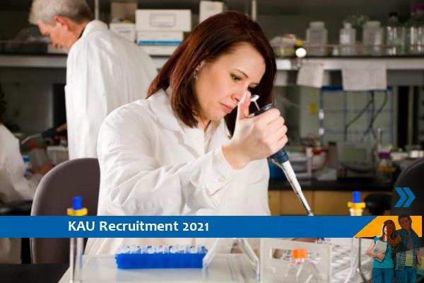 Recruitment for the post of Research Associate in KAU