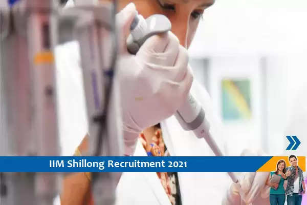 IIM Shillong Recruitment for the post of Research Associate