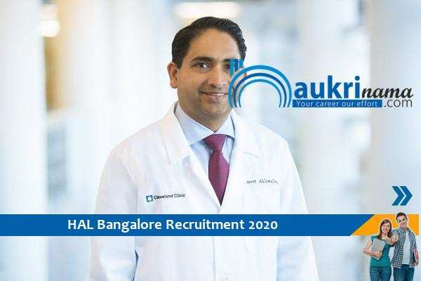 HAL Bangalore Recruitment for the post of Consultant Staff 2020
