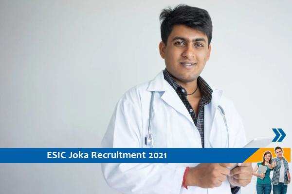 ESIC Kolkata Recruitment for Senior Resident Post
