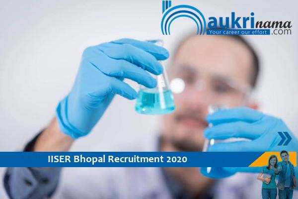 IISER Bhopal  Recruitment for the post of   Project Lab Associate   . Apply Now