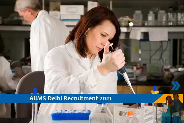 Recruitment for the post of Project Assistant in AIIMS Delhi