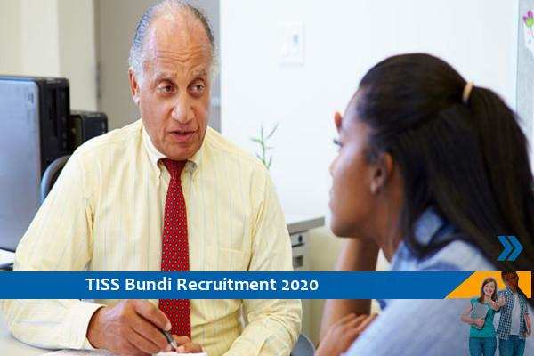 Recruitment of Counselor posts in TISS Bundi