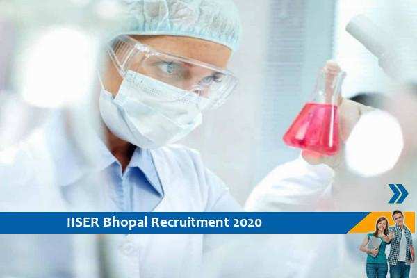 Recruitment for the post of Project Associate in IISER Bhopal