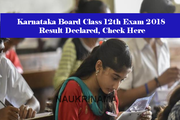 Karnataka Board Class 12th Exam 2018 Result Declared, Check Here