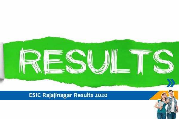 ESIC Bangalore Results 2020- Click here for Results of Expert Exam 2020