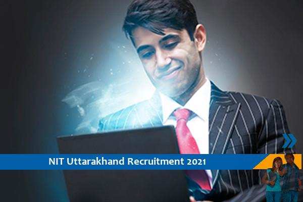 NIT Uttarakhand Recruitment for the post of Consultant
