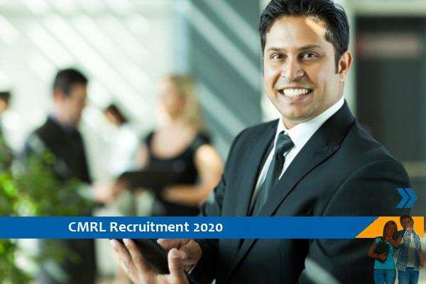 Recruitment of  General Manager in CMRL