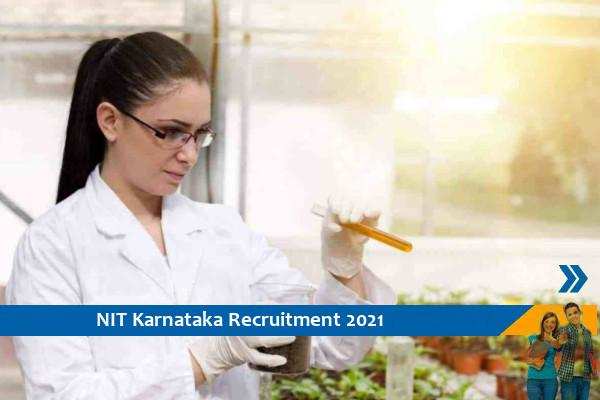 Recruitment for the post of Research Associate in NIT Karnataka