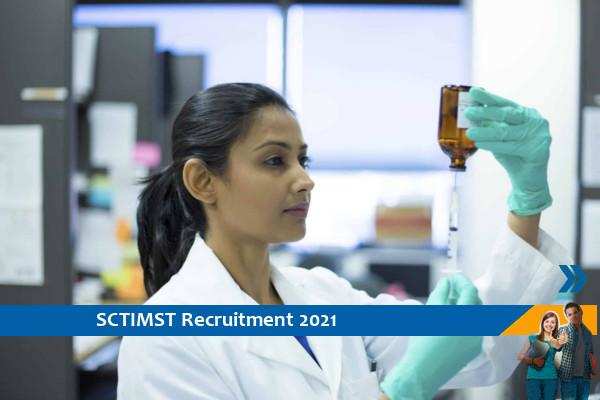 Recruitment to the post of Project Assistant in SCTIMST 2021