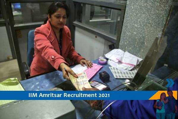 IIM Amritsar Recruitment for the post of Accounts Clerk