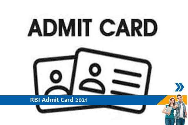 RBI Admit Card 2021 – Click here for Office Attendant Exam 2021 Admit Card